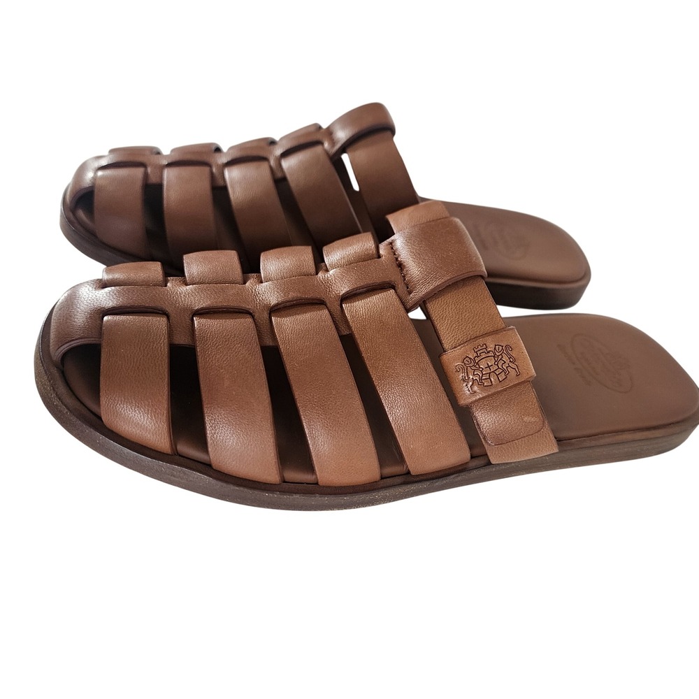 Church's Olivia Leather Fisherman Slide Sandals Brown EU 36.5 Italy summer‎ - Picture 2 of 13